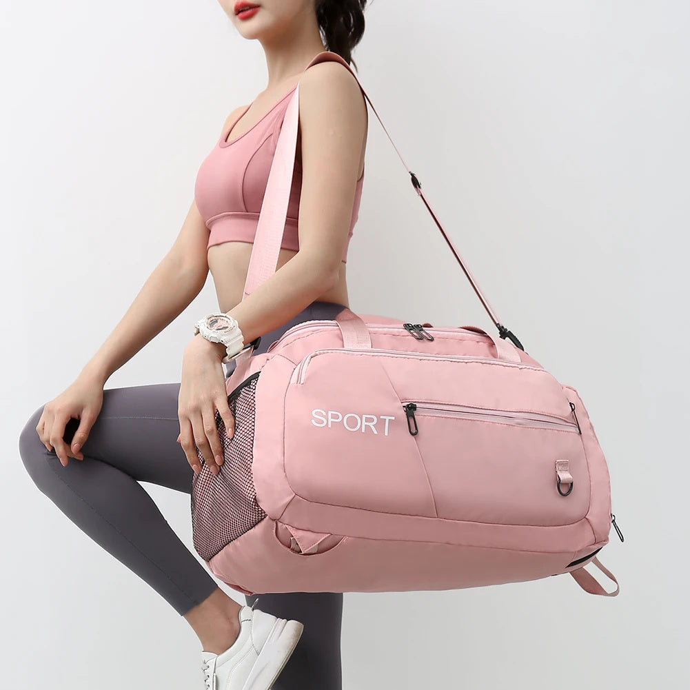 Luggage Bags For Women Handbag Oxford Men's Fitness Gym Shoulder Bag Waterproof Sports Travel Backpack With Shoes Compartment - Enfance-Heureuse