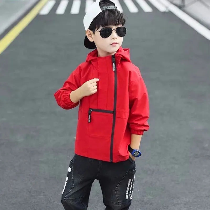 Simple And Creative Boys' Casual Jacket - Enfance-Heureuse