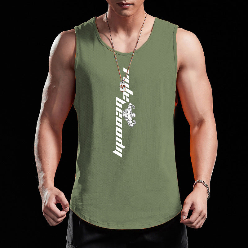 Men's Vest Youth Sports Breathable Sleeveless - Enfance-Heureuse