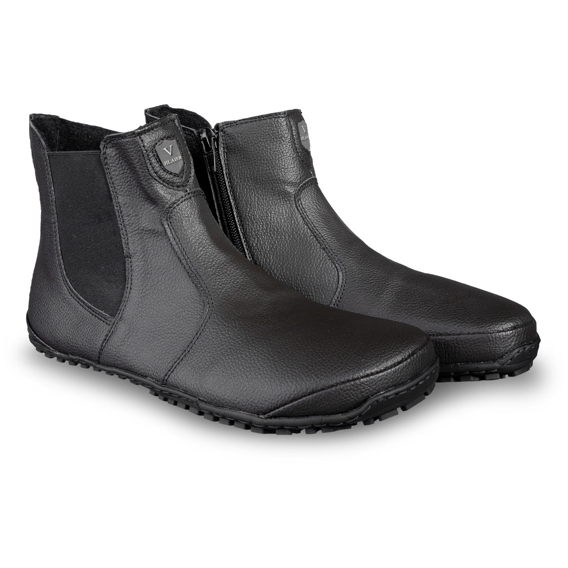 Fashion Men And Women Wear Round Toe Color-blocking Single Boots - Enfance-Heureuse