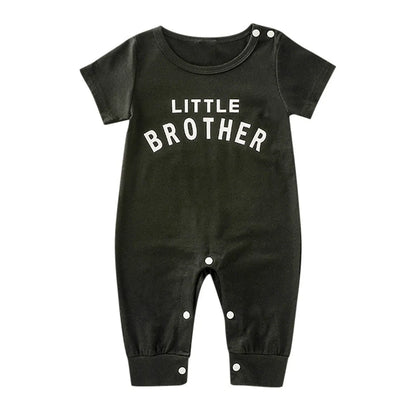 Male Alphabet Long Sleeved Romper Newborn Baby Jumpsuit Female Baby Casual Romper - Enfance-Heureuse