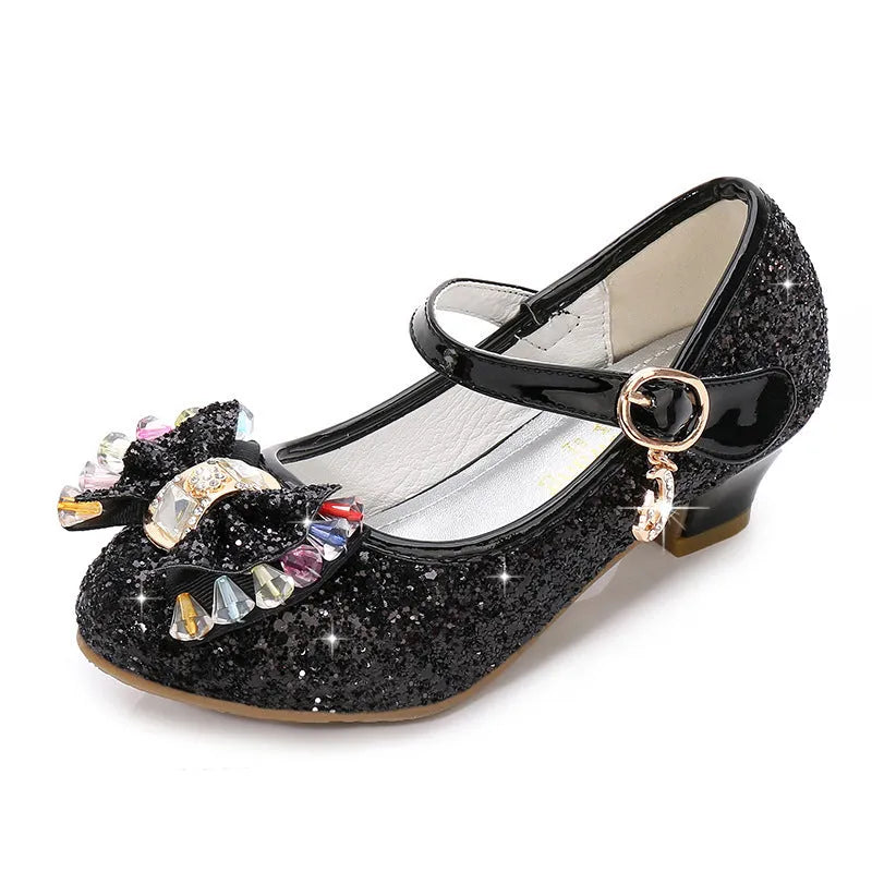 Girls princess leather shoes - Enfance-Heureuse
