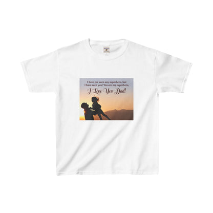 T-shirt pour enfant pour la fête des pères, joli t-shirt pour papa, thème super-héros, cadeau pour garçon, tenue de réunion de famille, idée cadeau d'anniversaire