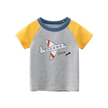 New Children's Clothing Children's Short-Sleeved T-Shirt Boys Half-Sleeved Clothes - Enfance-Heureuse