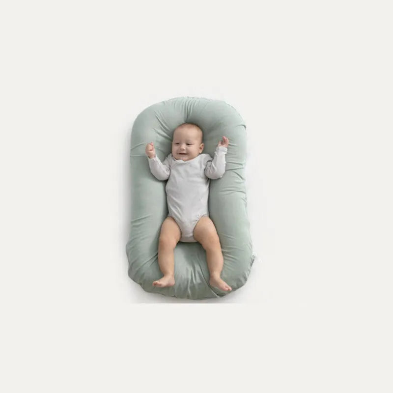 Bébé Nid Lit de bébé Nouveau-Né Bébé Nid Lit Lits D'enfant Infantile Portable Coton Lit Voyage Berceau Coussin - Enfance-Heureuse