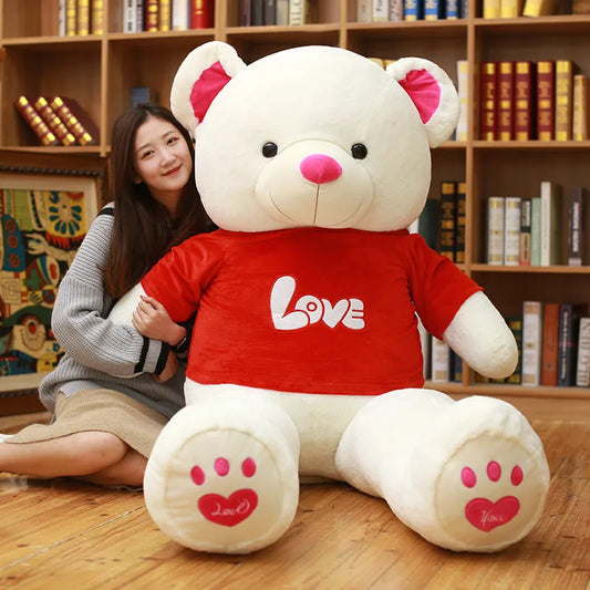 Plush toy ribbon teddy bear doll hugs bear dolls to give girls birthday gifts - Enfance-Heureuse