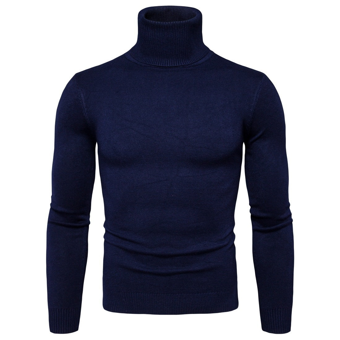 Winter Warm Basic Thermal Turtleneck Sweater Mens Solid Color Slim Fit Clothes Pullover Top - Enfance-Heureuse