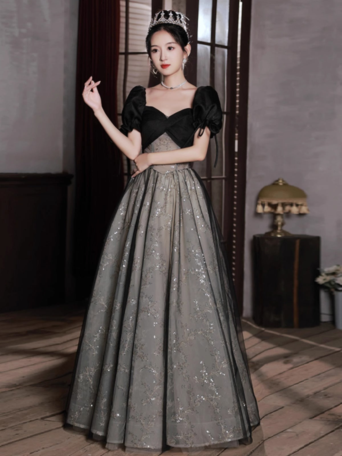 Off-shoulder Evening Dress High Sense Annual Birthday Performance Princess Dress - Enfance-Heureuse