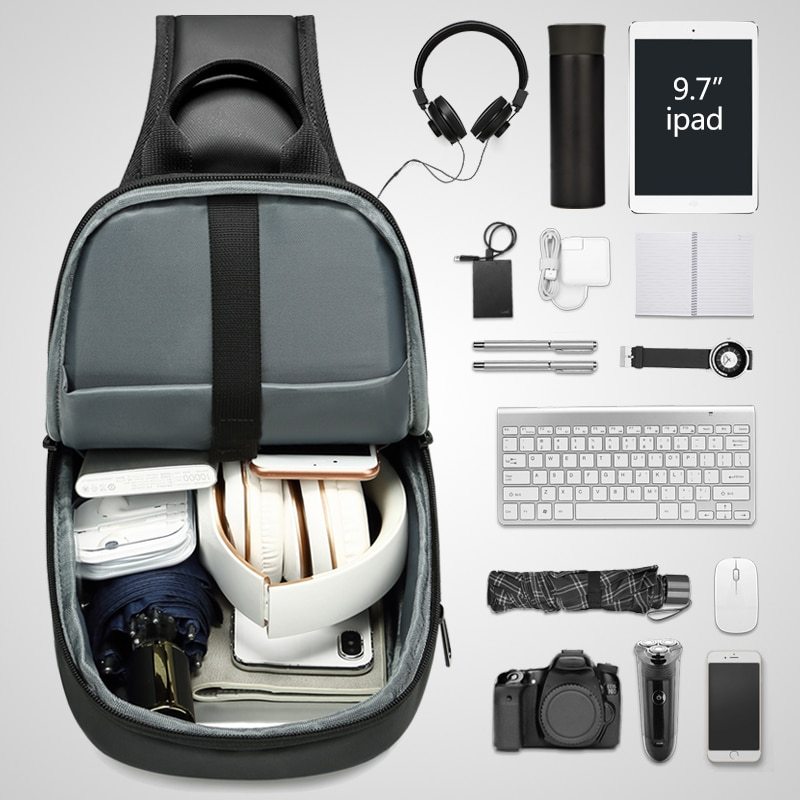 Sac à bandoulière pour homme compatible avec Apple iPad 9,7 pouces