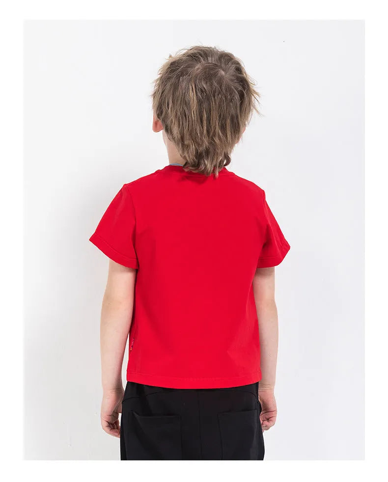 European and American children short sleeve t-shirt - Enfance-Heureuse