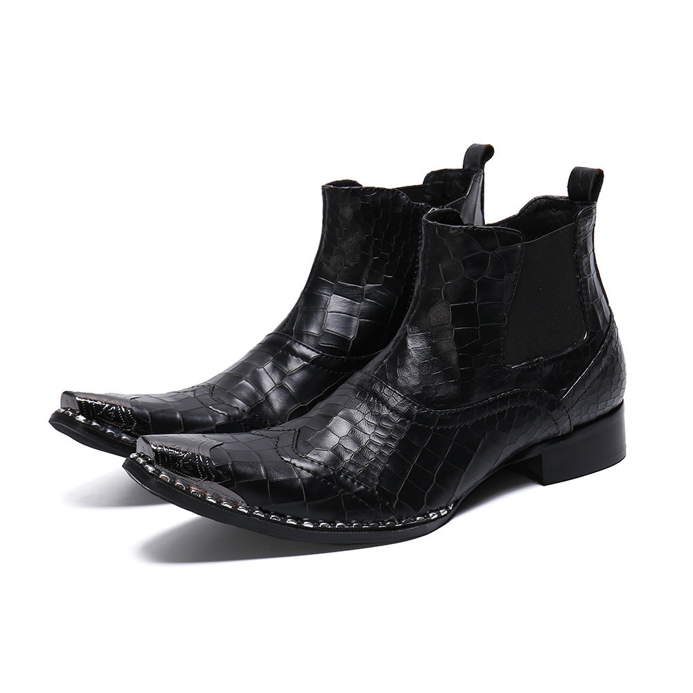 Men's British-style High-top Shoes Summer Breathable Chelsea Boots - Enfance-Heureuse