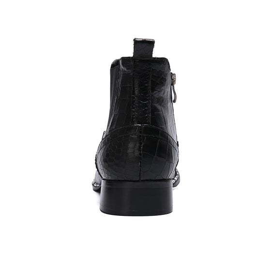 Men's British-style High-top Shoes Summer Breathable Chelsea Boots - Enfance-Heureuse