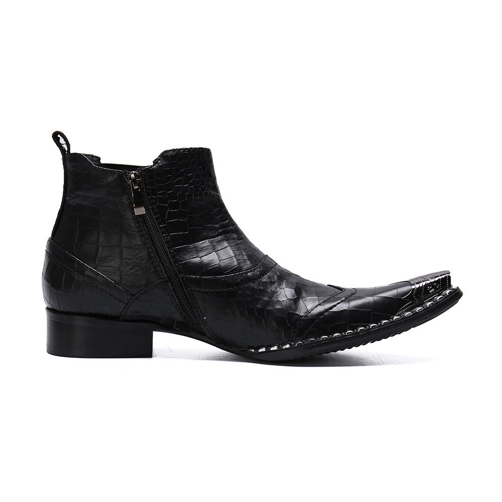 Men's British-style High-top Shoes Summer Breathable Chelsea Boots - Enfance-Heureuse