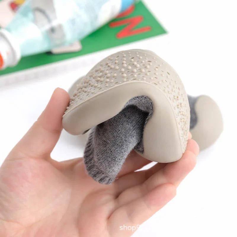 Bébé Plancher Chaussettes Et Chaussures Chaud Et Épais Terry - Enfance-Heureuse