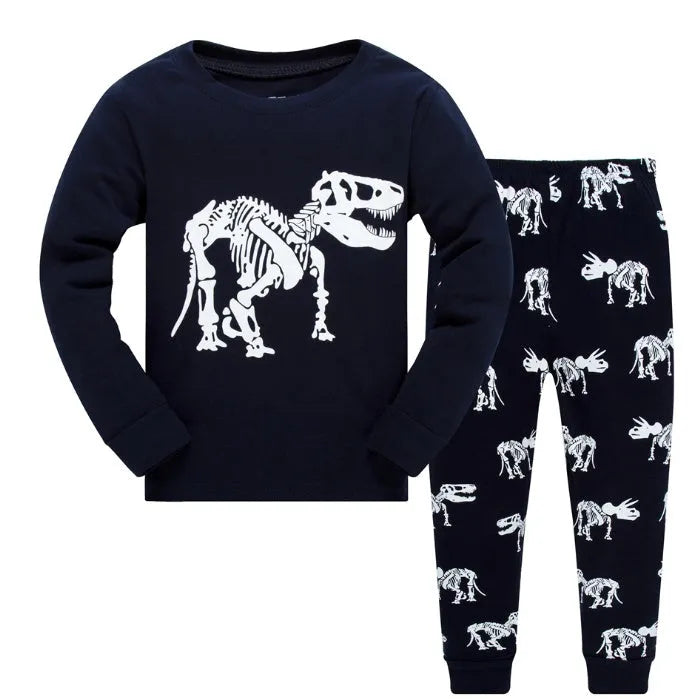 Boys and girls white gray motorcycle, cotton long sleeve round neck suit - Enfance-Heureuse