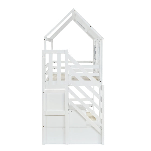 Massivholz Doppelschicht Babybett - Enfance-Heureuse