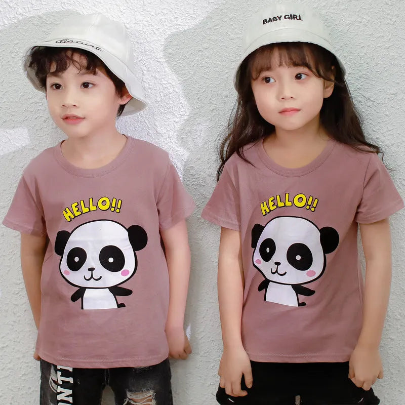 Short sleeved round neck T-shirt - Enfance-Heureuse