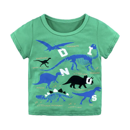Children's t-shirt round neck print short sleeve - Enfance-Heureuse
