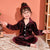 Children's Gold Velvet Solid Color Pajamas Set - Enfance-Heureuse