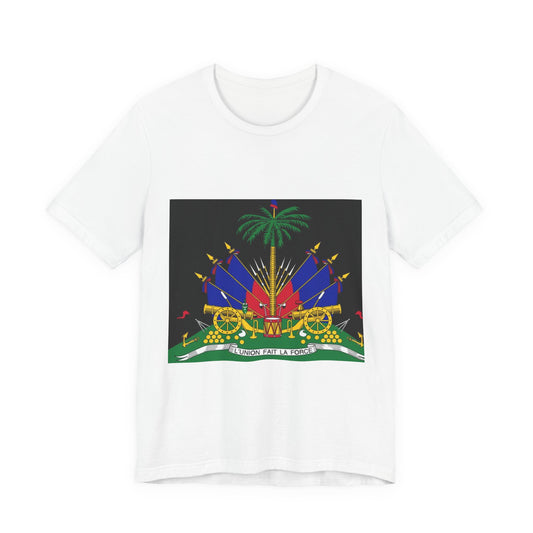 Haiti Coat of Arms T-Shirt — Haitian Flag & Emblem Graphic Tee