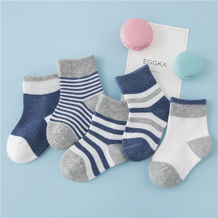 Winter cotton striped socks for children - Enfance-Heureuse