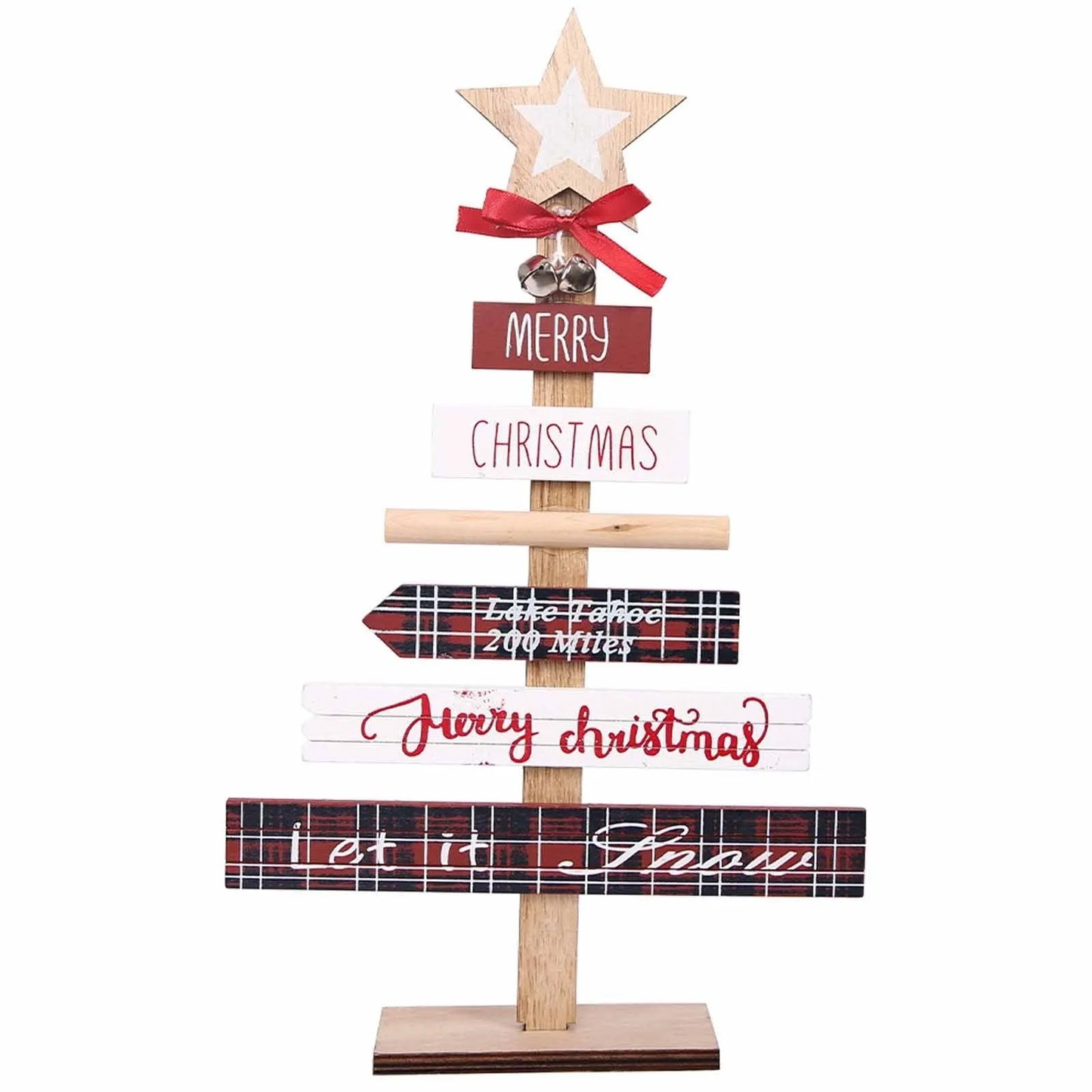 Christmas decorations with English letters - Enfance-Heureuse