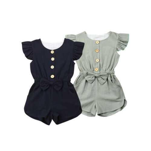 Toddler Girl Clothes Kids Baby Girls Summer Ruffles Sleeve - Enfance-Heureuse