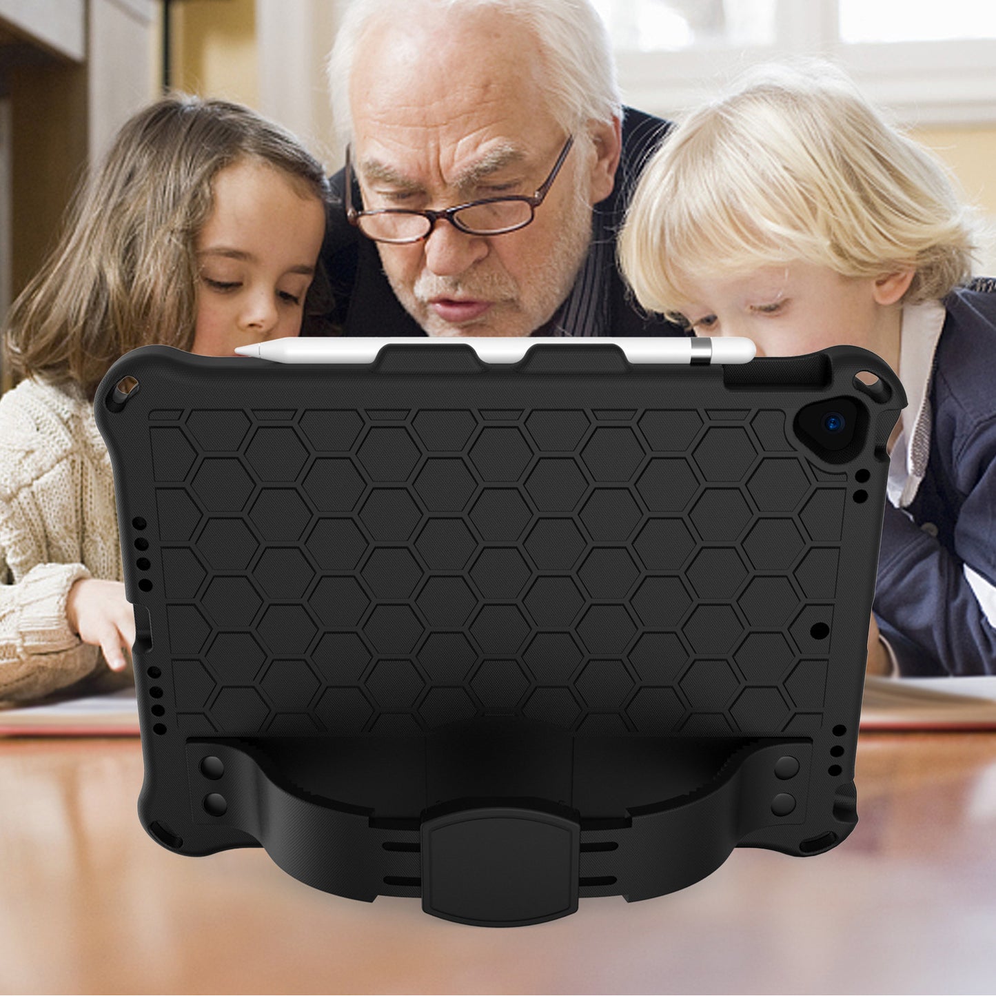 Compatible with Apple, New iPad 10.2 Honeycomb EVA Cover - Enfance-Heureuse
