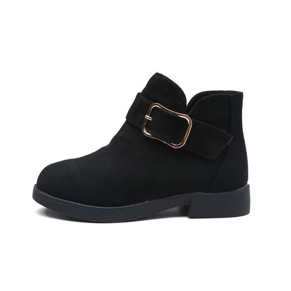 Big kids suede leather boots - Enfance-Heureuse