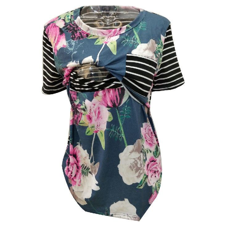 Summer Breastfeeding Tops Maternity Clothes - Enfance-Heureuse