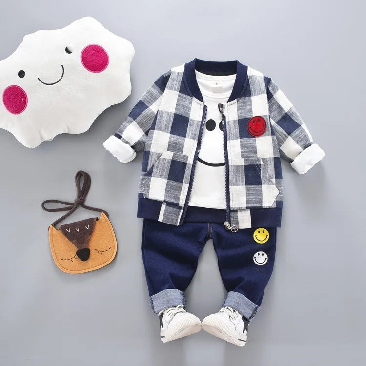 Costume trois pièces pour enfants d'automne