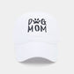 Cotton Worn Looking Washed-out Letter Embroidered Baseball Cap