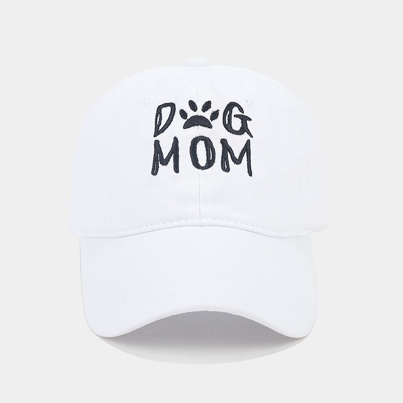 Cotton Worn Looking Washed-out Letter Embroidered Baseball Cap