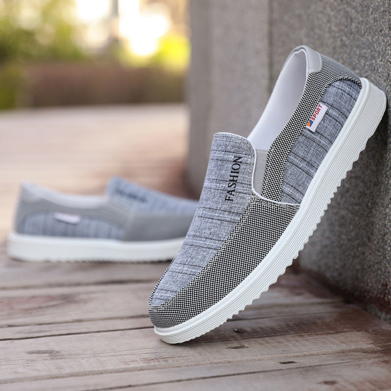 Men's Casual Shoes Board Shoes Breathable Canvas Shoes - Enfance-Heureuse