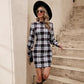 Fashion Lantern Sleeve Printed Tight Dress