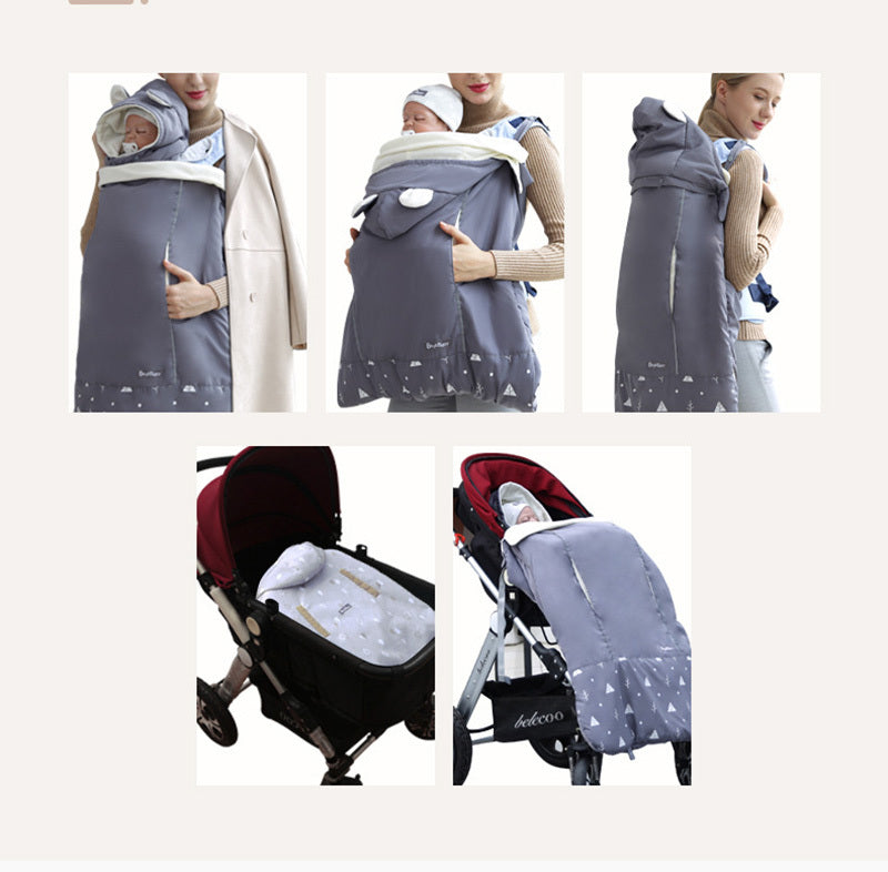 Warm Baby Carrier Cloak Cover Windproof Quilt Stroller Accessories - Enfance-Heureuse