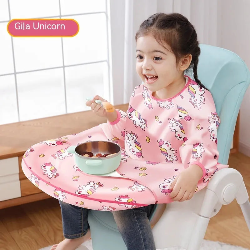 Dining Chair Overclothes Baby Eating Bib Water And Dirt Resistant Baby Food Apron Detachable - Enfance-Heureuse