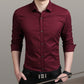 Brand Fashion Male Shirt Long-Sleeves Tops Polka Dot Printing Mens Dress Shirts Slim Men Shirt Plus Size M-5XL FGT
