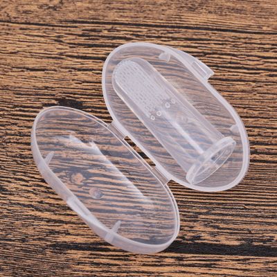 Silicone Baby Toothbrush Kids Teether Training Tool Clear Massager - Enfance-Heureuse