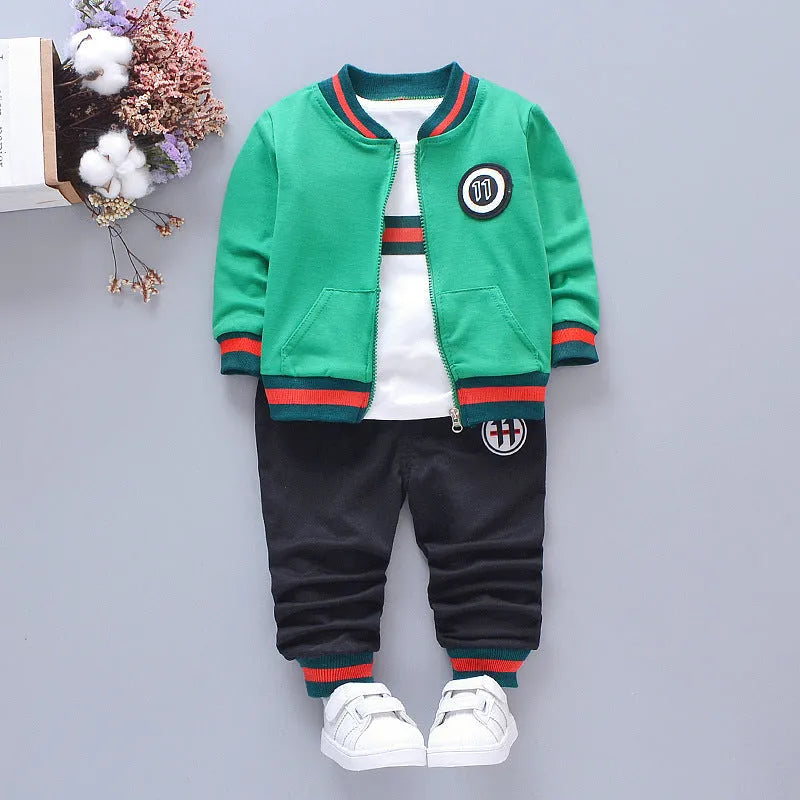 Costume trois pièces pour enfants d'automne