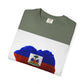 Haiti Flag Drip T-Shirt — Haitian Pride Graphic Tee