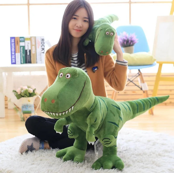 Nouveau Dinosaure En Peluche Jouets Bande Dessinée Tyrannosaurus Mignon Jouet En Peluche Poupées Pour Enfants Enfants Cadeau D'anniversaire - Enfance-Heureuse
