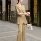 Women's Mid-length Three-quarter Sleeve Blazer Suit - Enfance-Heureuse