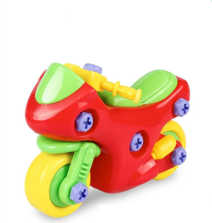 Démontage Blocs D'assemblage des Jouets DIY Moto Modélisation De Voiture Bâtiment Construction Noix Jouets Pour Enfants Cadeaux - Enfance-Heureuse