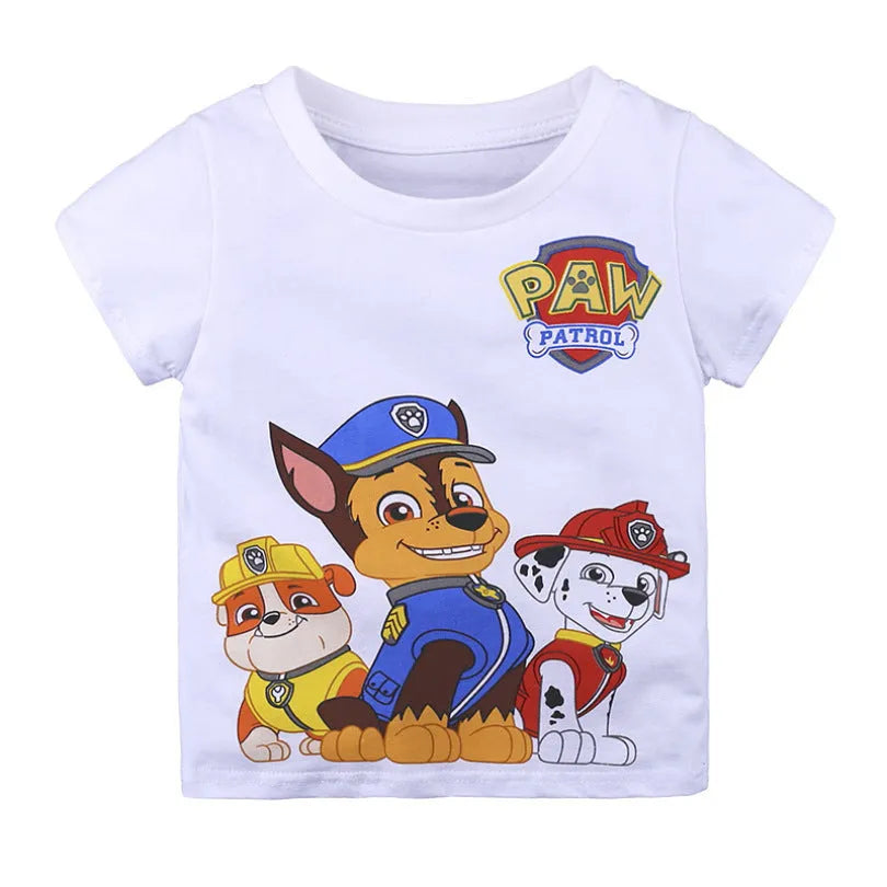 Children's t-shirt round neck print short sleeve - Enfance-Heureuse