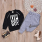 Boy's suit black long sleeve two-piece suit - Enfance-Heureuse