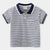 Children's Striped Short Sleeve Spicy Striped POLO Shirt - Enfance-Heureuse