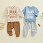 Children's Printing Letter Pullover Sweatshirt Suit - Enfance-Heureuse