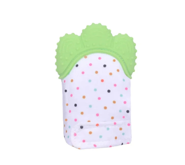 Bébé de dentition bébé anti-morsure silicone molaire gants enfants de jouets sonores - Enfance-Heureuse