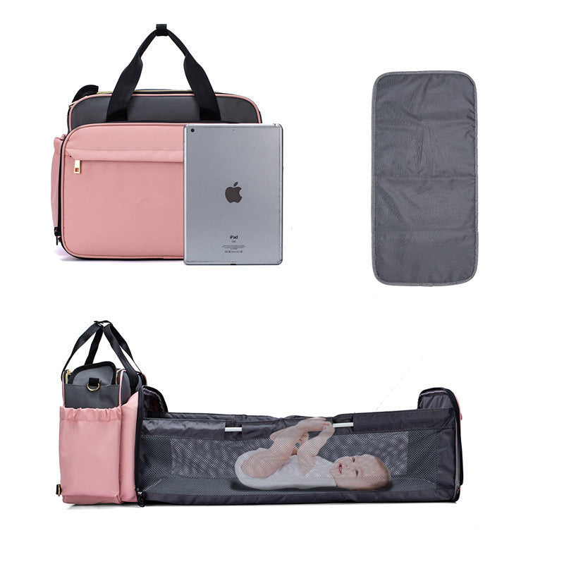 Portable Folding Baby Bed Mummy Bag Portable Messenger Bag - Enfance-Heureuse